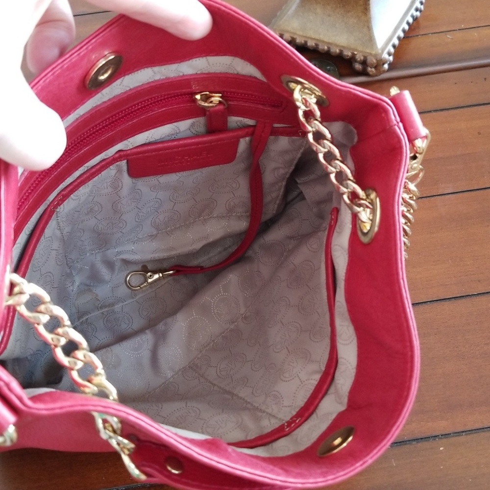 💋 MICHAEL KORS RED BAG - Picture 7 of 8